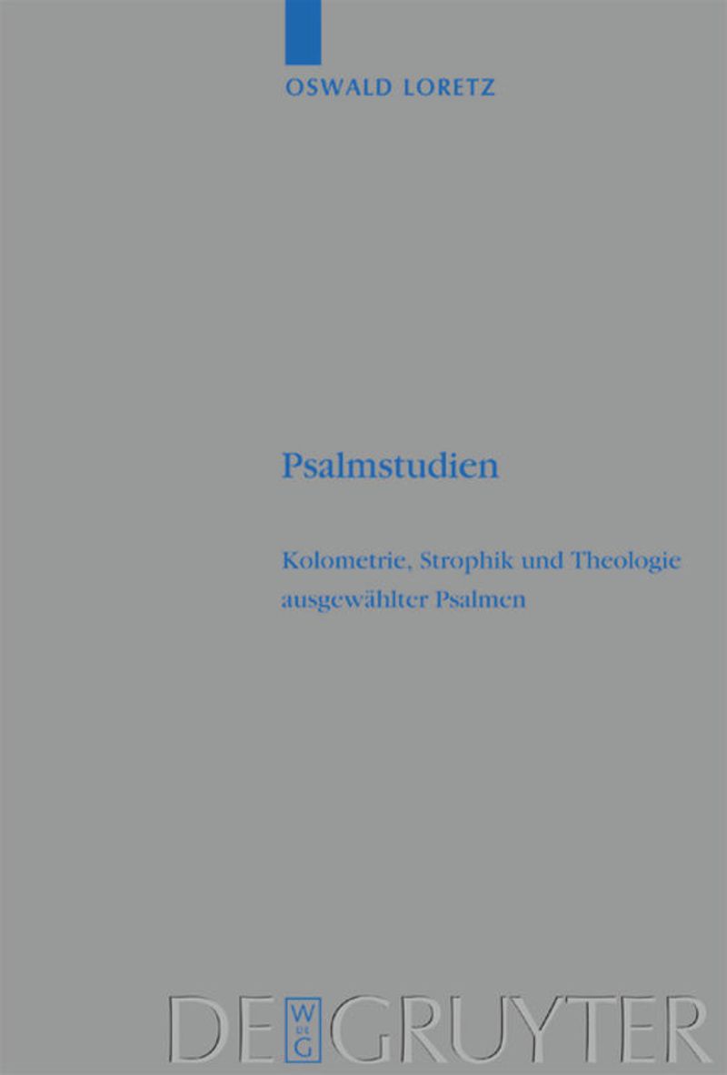 book: Psalmstudien