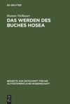 book: Das Werden des Buches Hosea