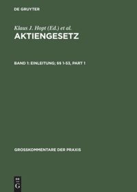 book: Band 1 Einleitung; §§ 1-53