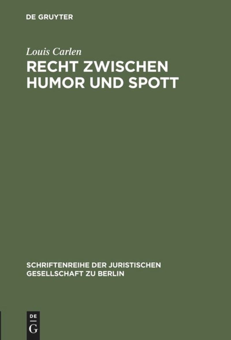 book: Recht zwischen Humor und Spott