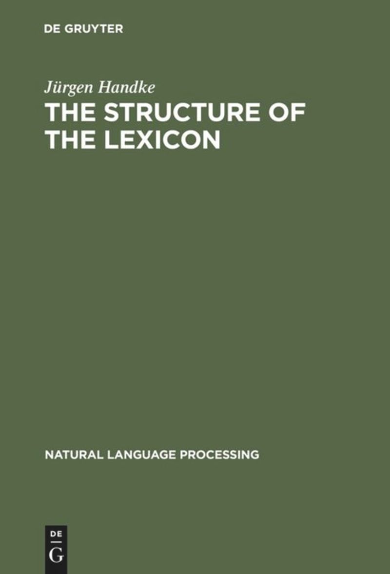 book: The Structure of the Lexicon