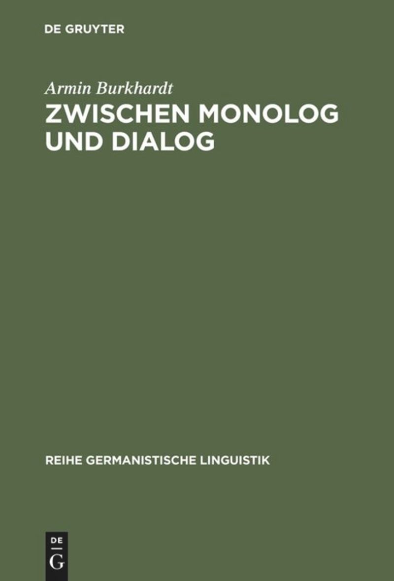 book: Zwischen Monolog und Dialog