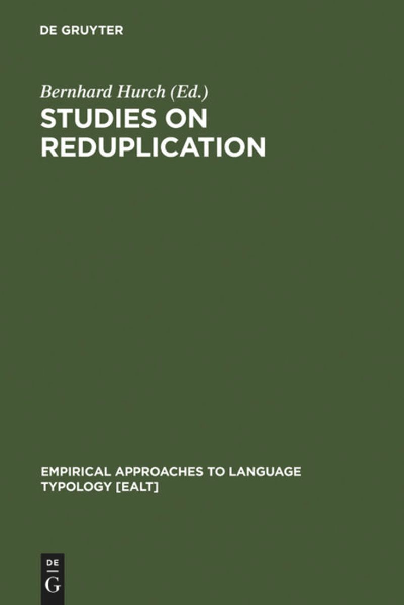 book: Studies on Reduplication