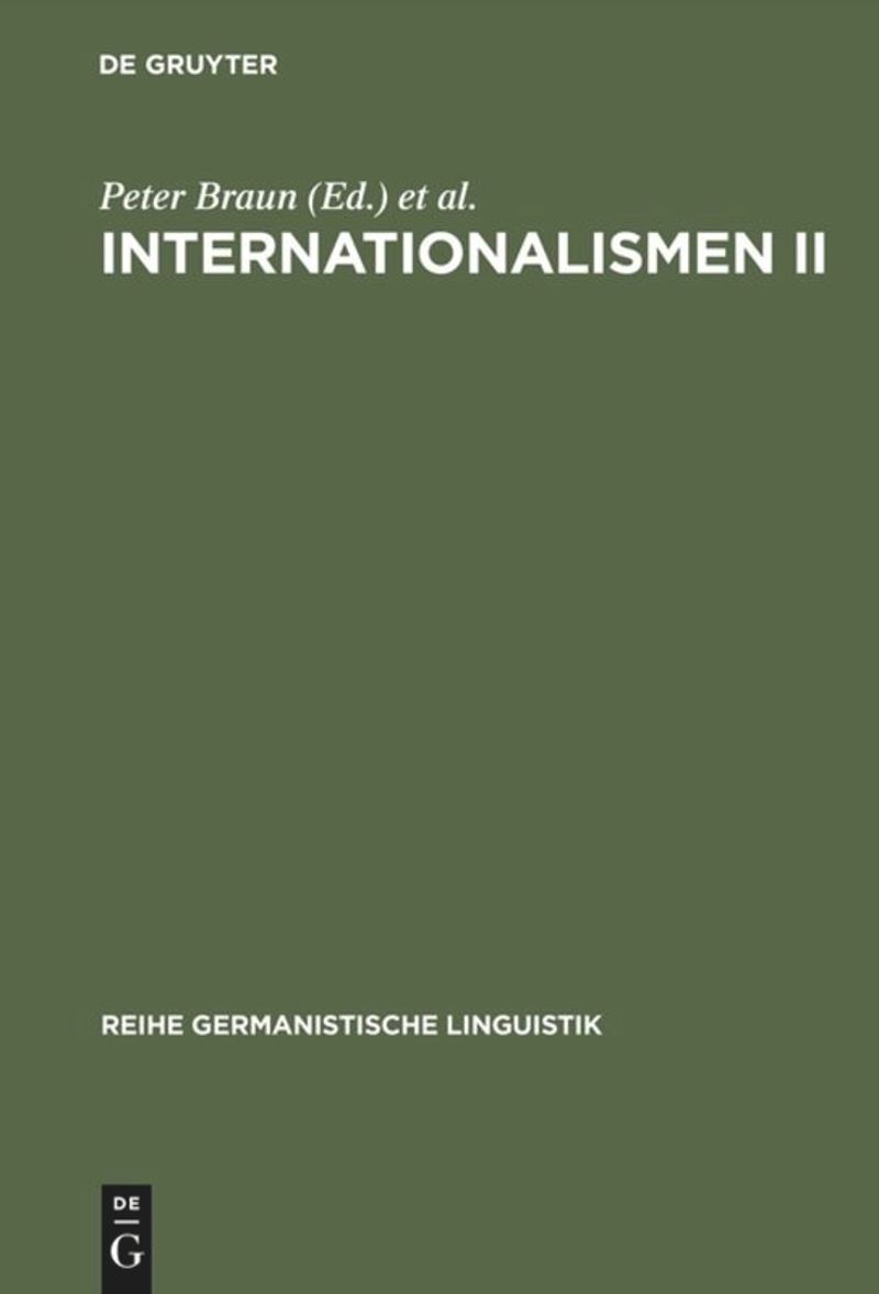 book: Internationalismen II