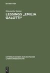 book: Lessings "Emilia Galotti"