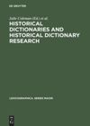 book: Historical Dictionaries and Historical Dictionary Research