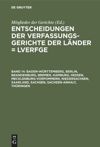 book: Band 14 Baden-Württemberg, Berlin, Brandenburg, Bremen, Hamburg, Hessen, Mecklenburg-Vorpommern, Niedersachsen, Saarland, Sachsen, Sachsen-Anhalt, Thüringen