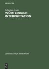 book: Wörterbuchinterpretation