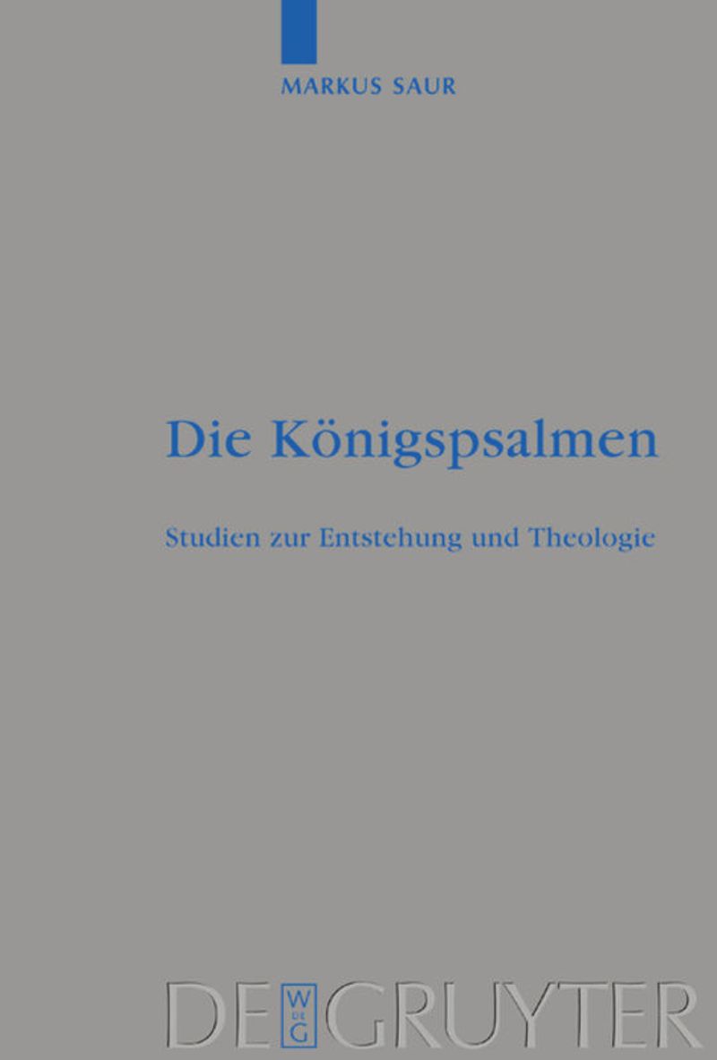 book: Die Königspsalmen