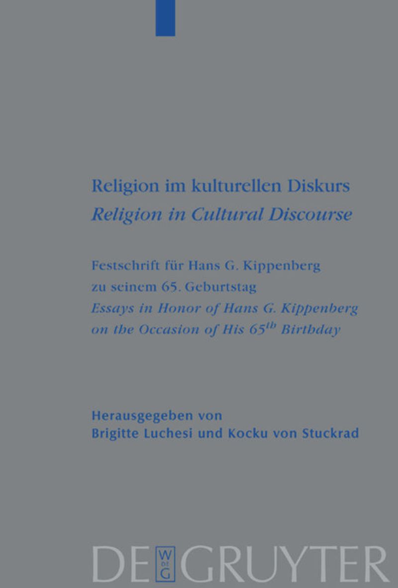 book: Religion im kulturellen Diskurs / Religion in Cultural Discourse