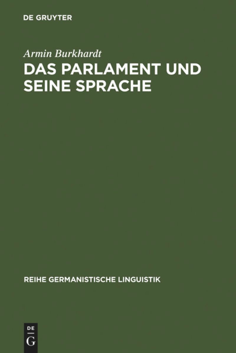 book: Das Parlament und seine Sprache