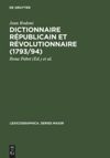 book: Dictionnaire Républicain et Révolutionnaire (1793/94)