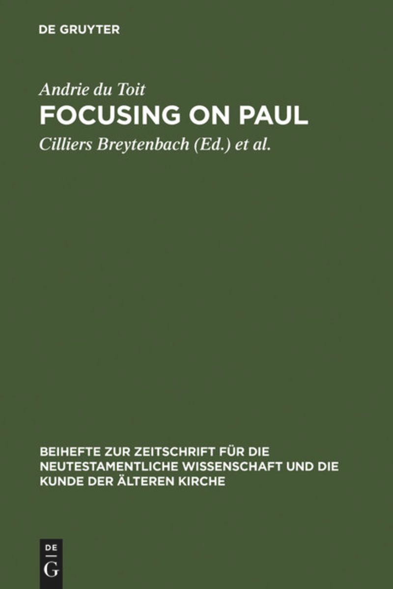 book: Focusing on Paul