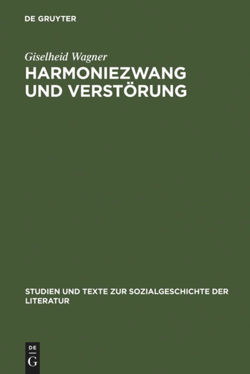 book: Harmoniezwang und Verstörung