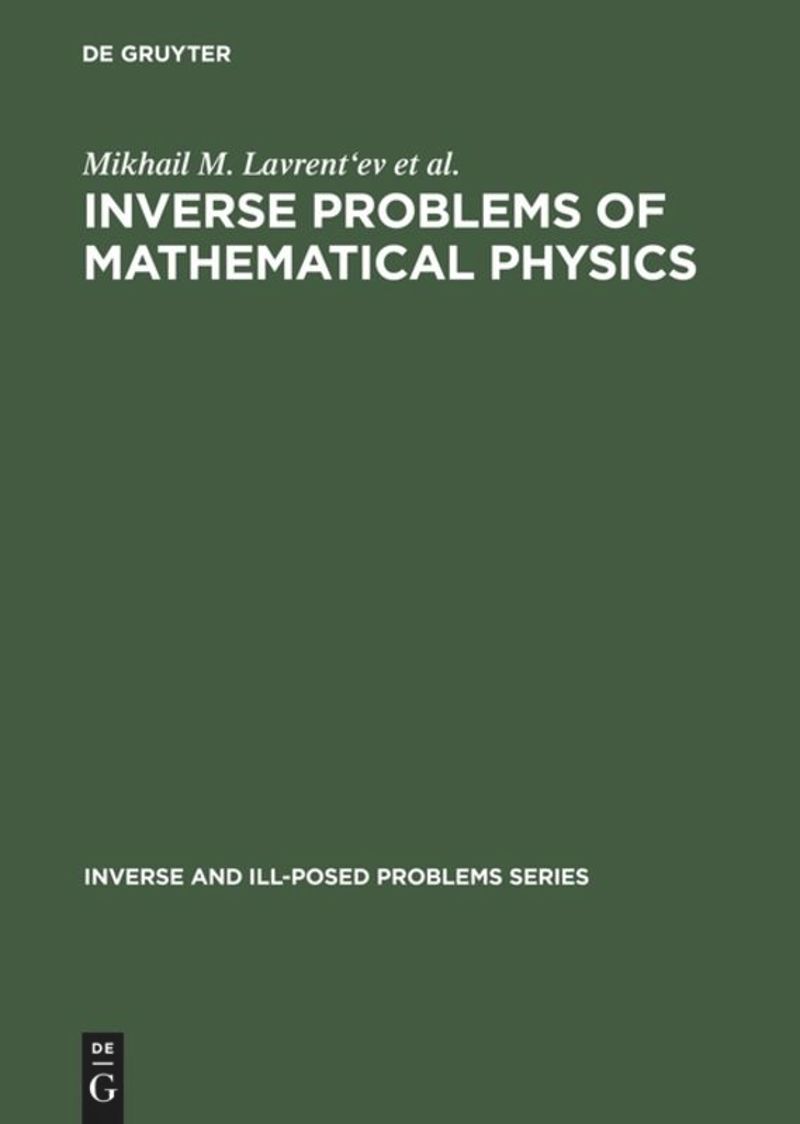 book: Inverse Problems of Mathematical Physics