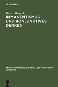 book: Immanentismus und konjunktives Denken