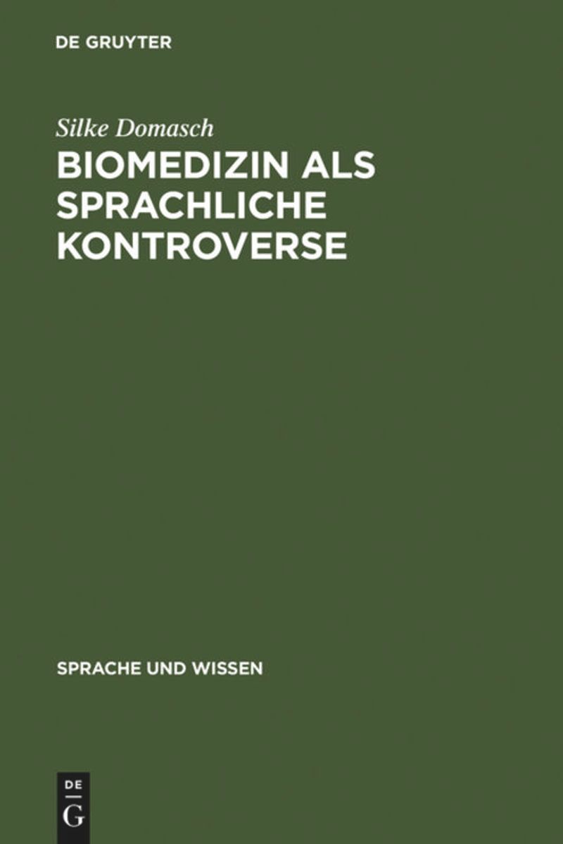 book: Biomedizin als sprachliche Kontroverse