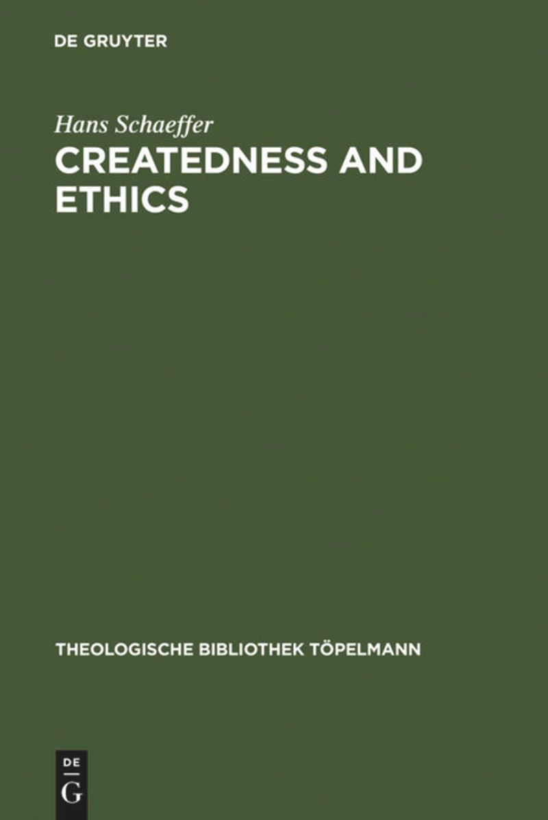 book: Createdness and Ethics