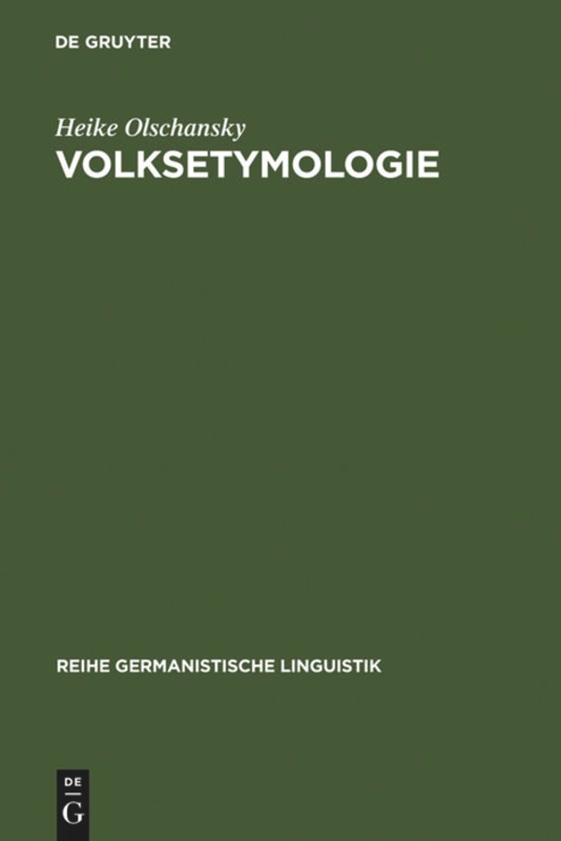 book: Volksetymologie