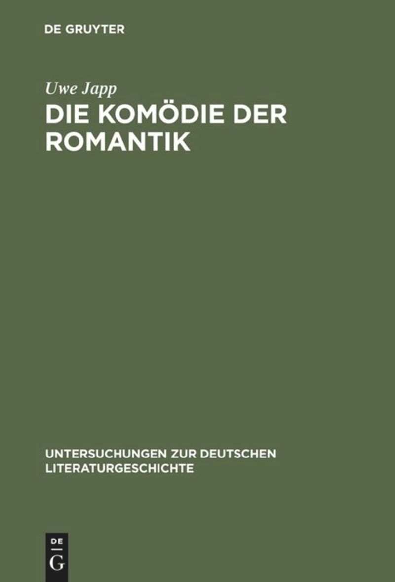 book: Die Komödie der Romantik