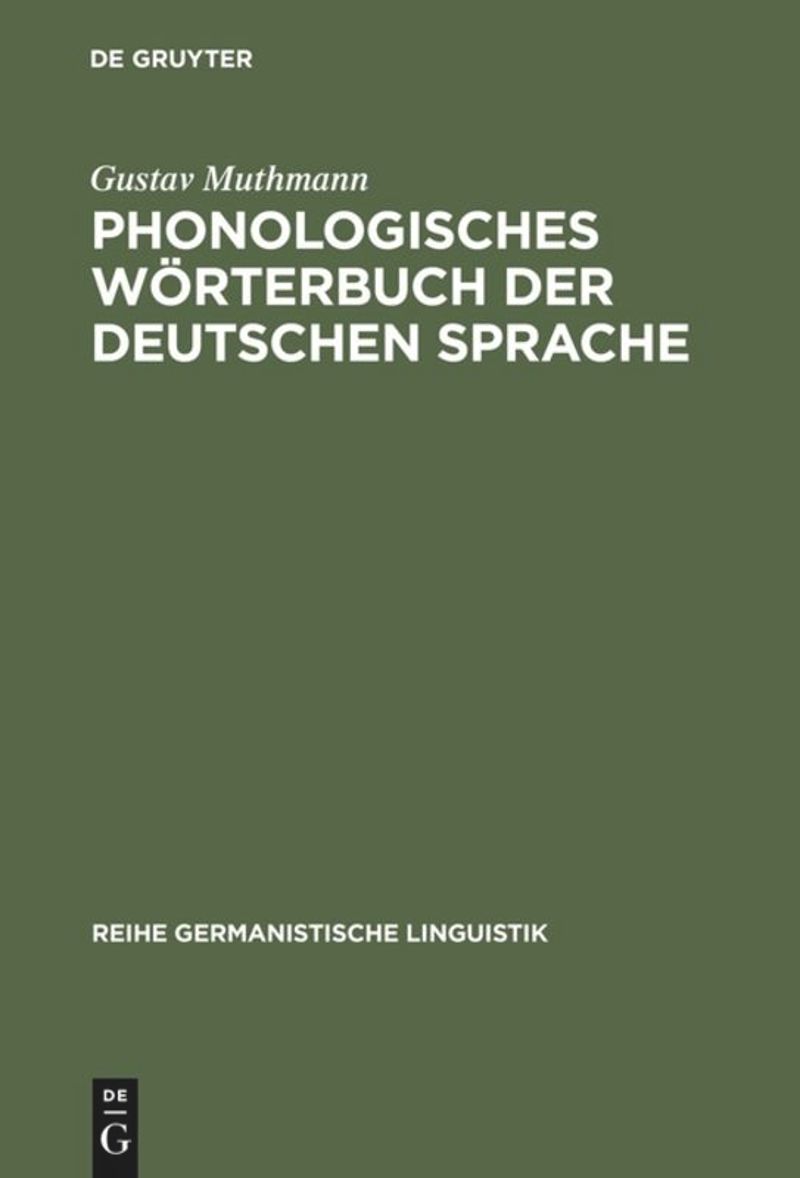 book: Phonologisches Wörterbuch der deutschen Sprache