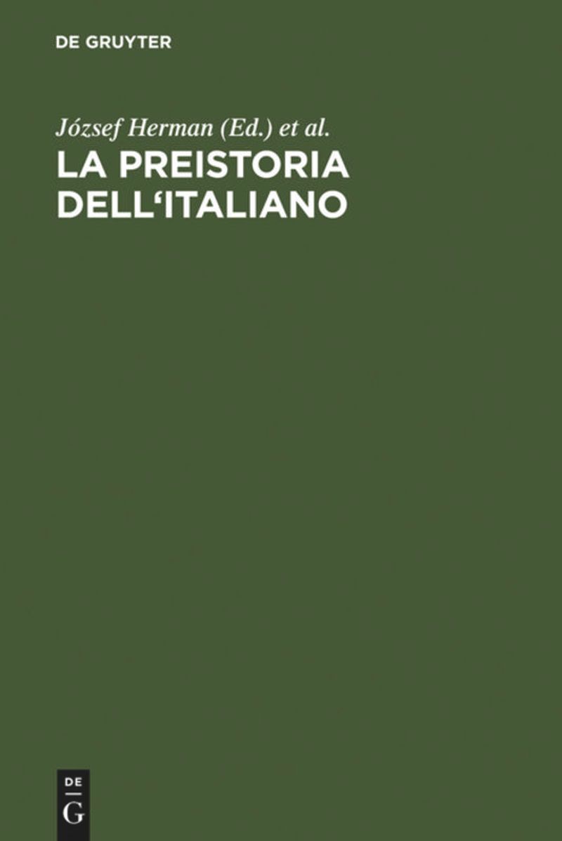 book: La preistoria dell'italiano