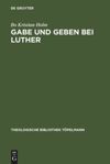 book: Gabe und Geben bei Luther