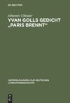 book: Yvan Golls Gedicht "Paris brennt"