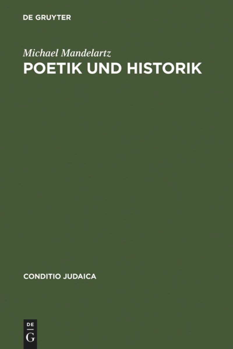 book: Poetik und Historik