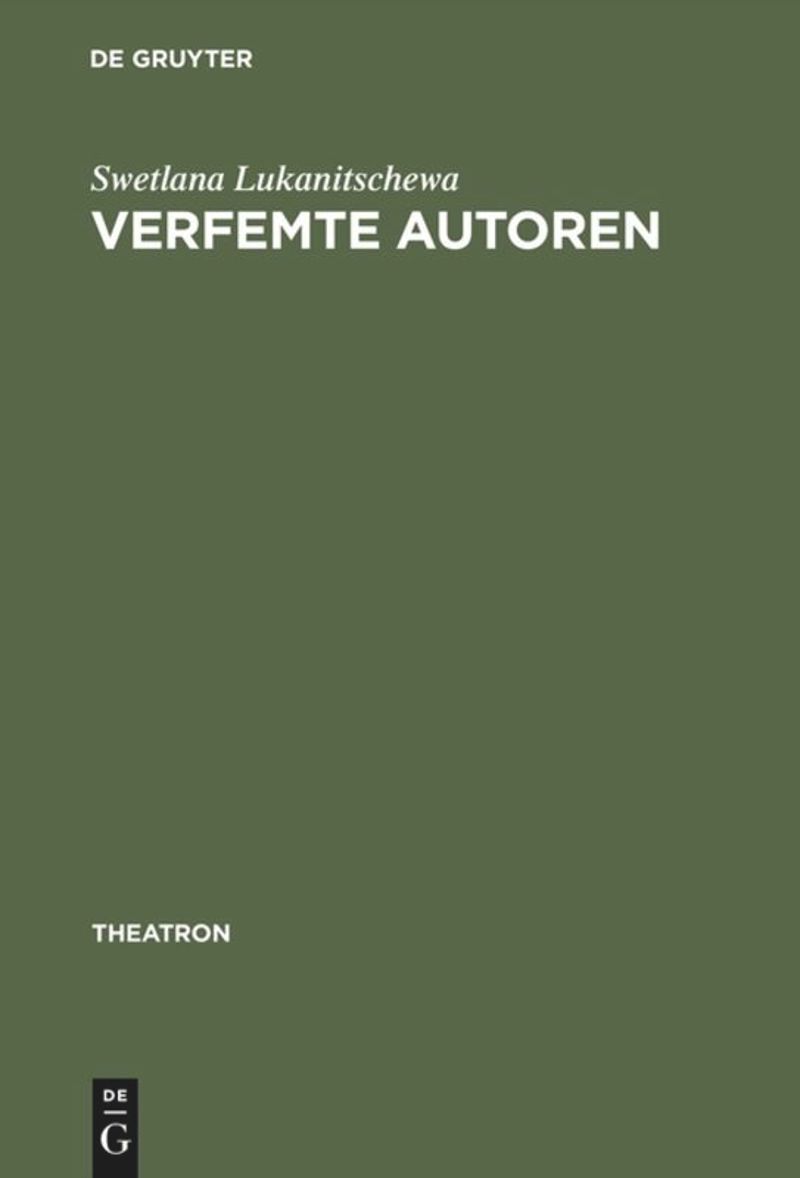 book: Verfemte Autoren