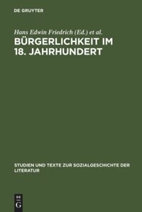 book: Bürgerlichkeit im 18. Jahrhundert
