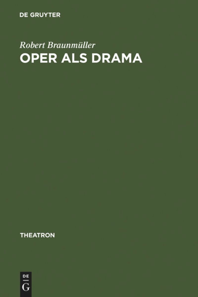book: Oper als Drama