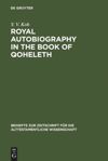 book: Royal Autobiography in the Book of Qoheleth