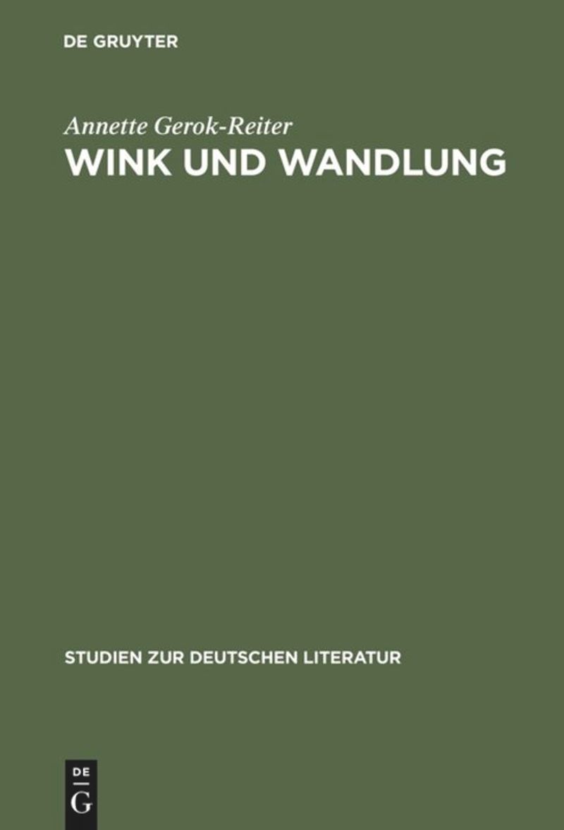 book: Wink und Wandlung