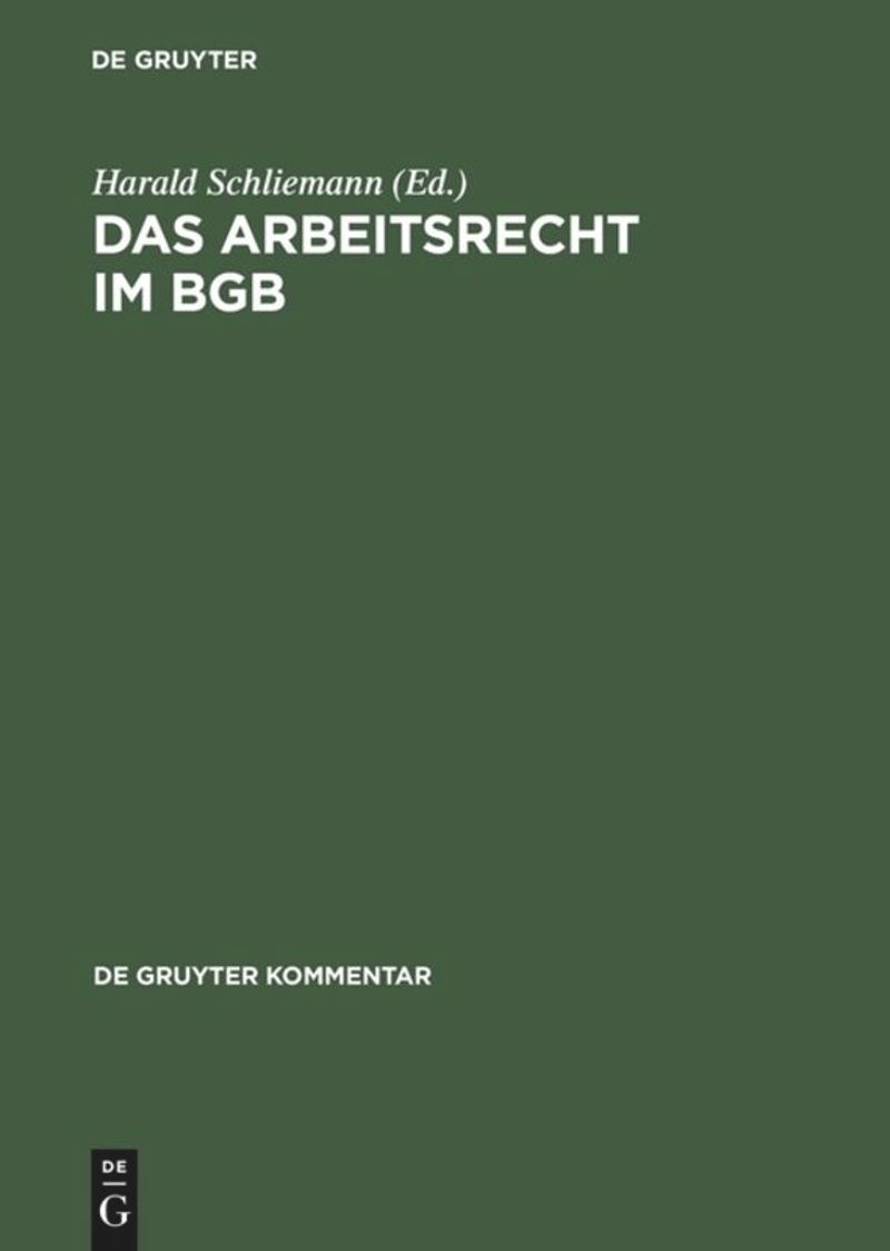 book: Das Arbeitsrecht im BGB