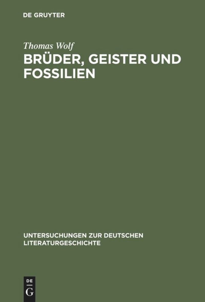book: Brüder, Geister und Fossilien
