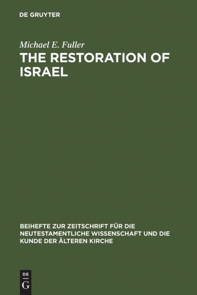 book: The Restoration of Israel
