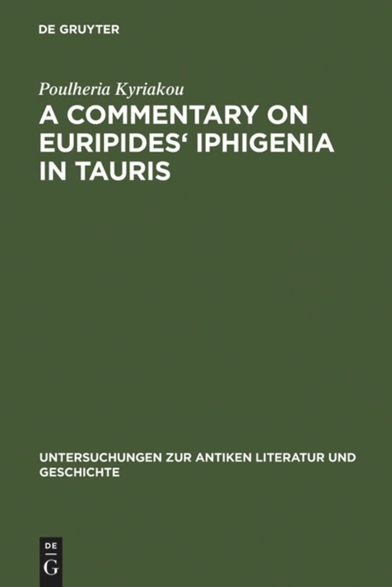 book: A Commentary on Euripides' Iphigenia in Tauris