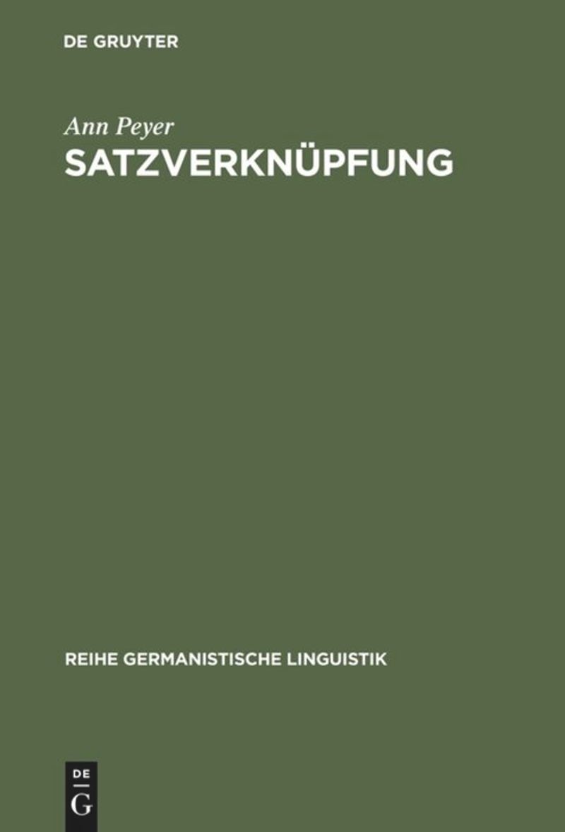 book: Satzverknüpfung