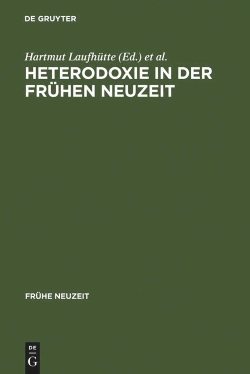 book: Heterodoxie in der Frühen Neuzeit