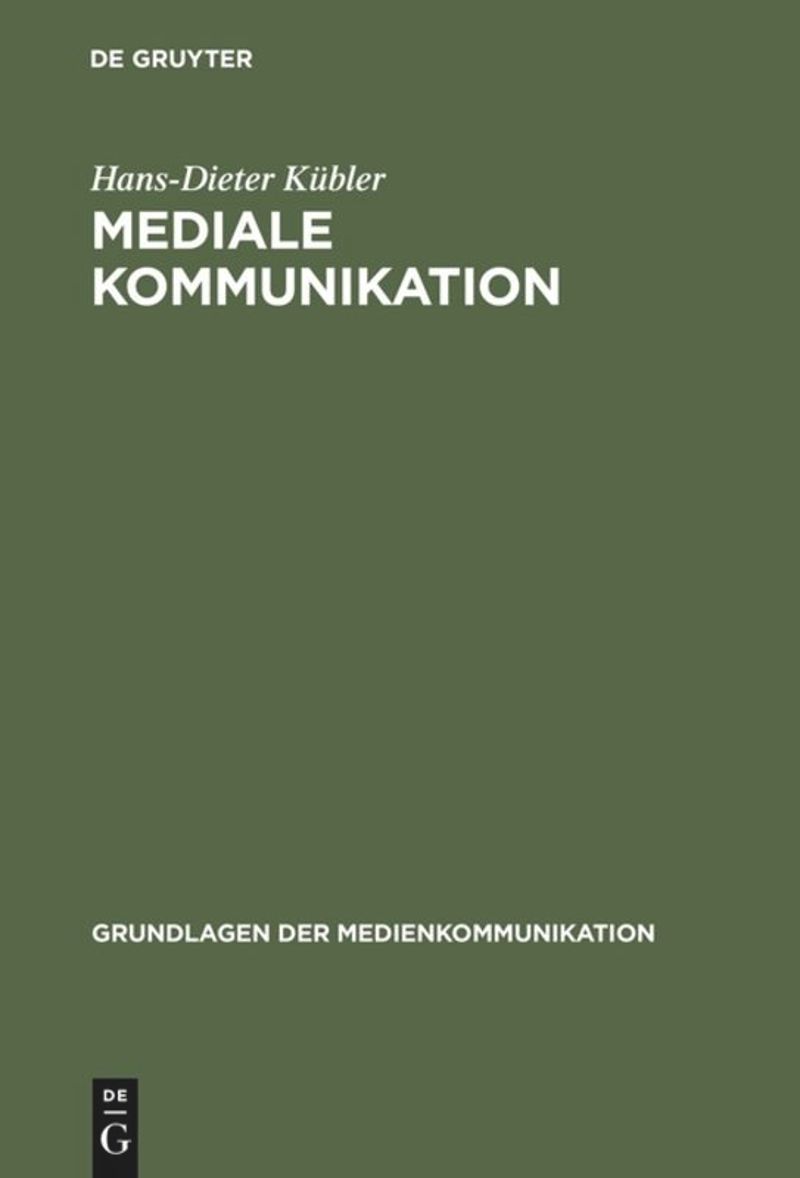 book: Mediale Kommunikation