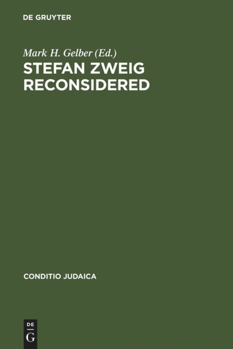 book: Stefan Zweig Reconsidered