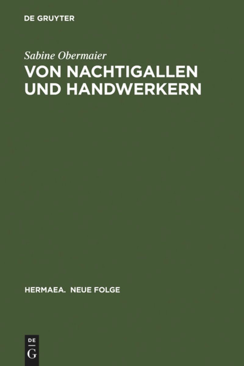 book: Von Nachtigallen und Handwerkern