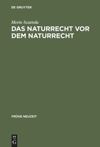 book: Das Naturrecht vor dem Naturrecht