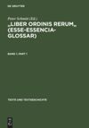 book: "Liber ordinis rerum"  (Esse-Essencia-Glossar)