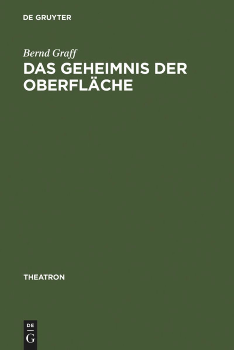 book: Das Geheimnis der Oberfläche