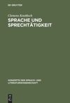 book: Sprache und Sprechtätigkeit