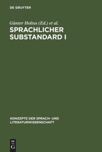book: Sprachlicher Substandard I