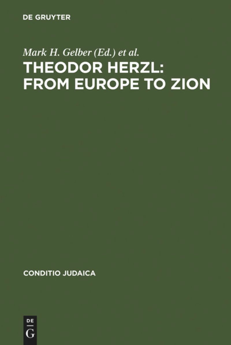 book: Theodor Herzl: From Europe to Zion