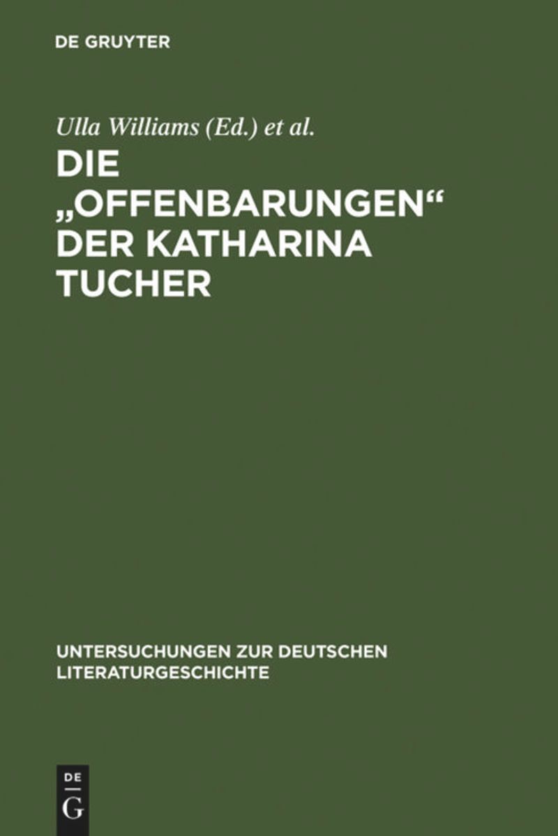 book: Die "Offenbarungen" der Katharina Tucher